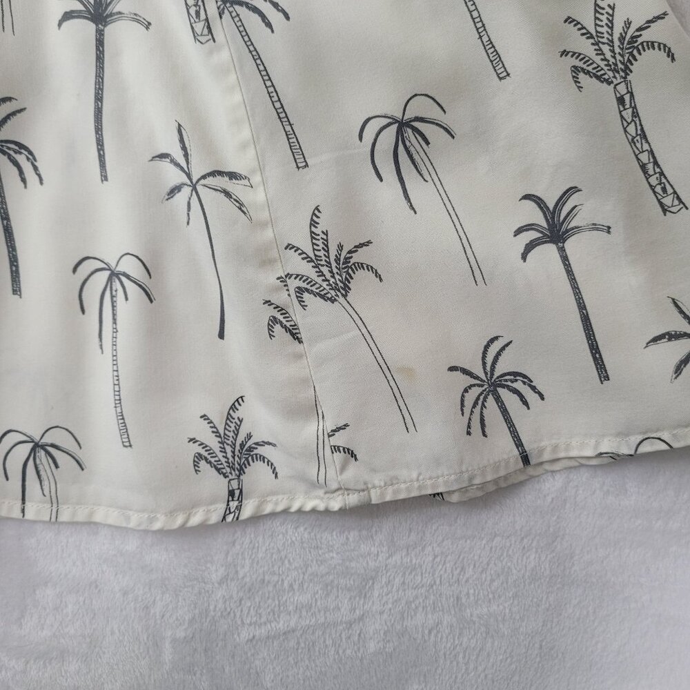Marine Layer Camila Women's Mini Dress in White Palm Print Size Small - Picture 9 of 10